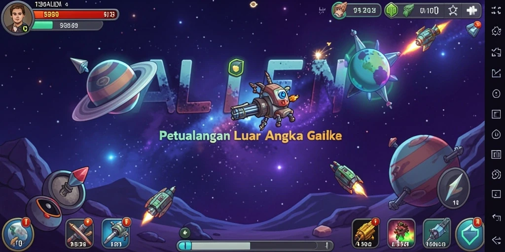 Tampilan gameplay Idle 138ALIEN yang seru dan menarik.