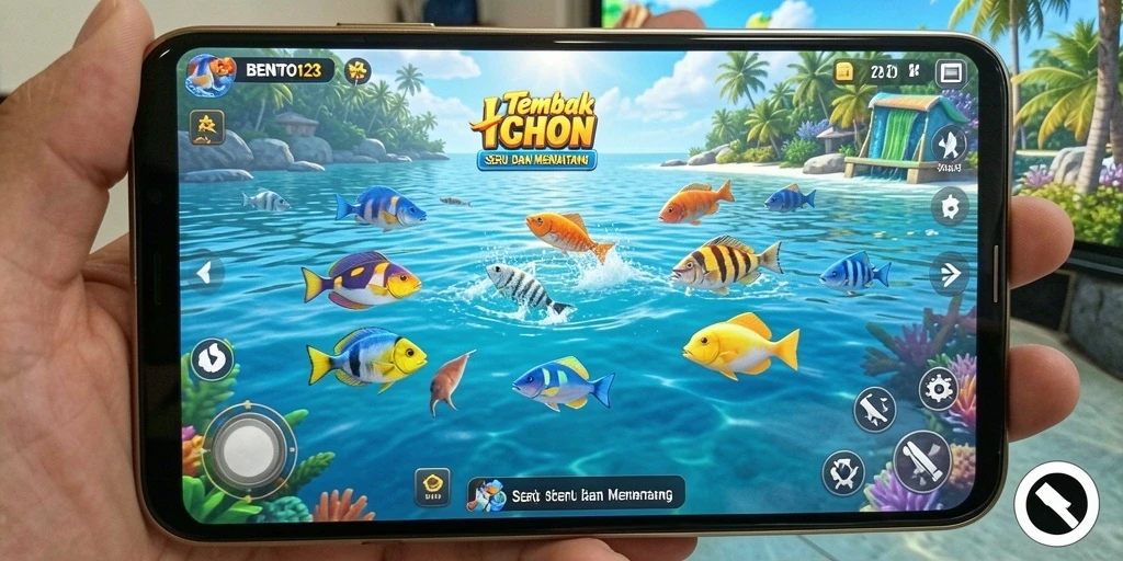Gameplay BENTO123 yang menantang dan seru saat menembak ikan.