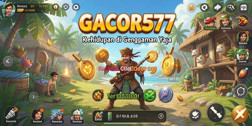 Tampilan utama GACOR577 dengan grafis yang menawan.