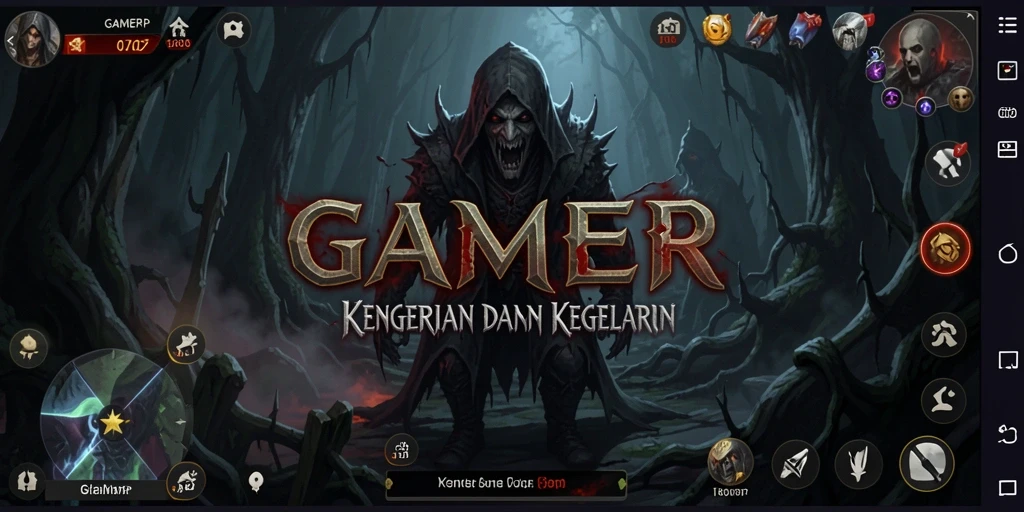 Gameplay menakutkan dalam kegelapan yang mencekam.