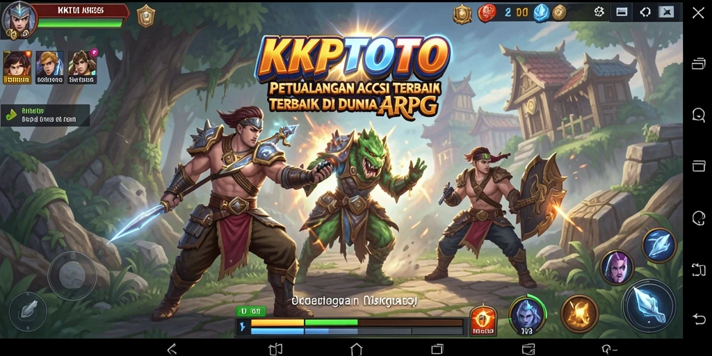 Screenshot KPKTOTO menampilkan aksi pertarungan epik di dunia ARPG.