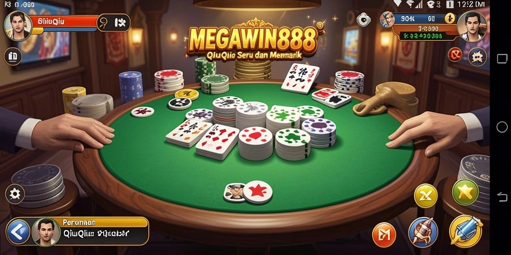 Tampilan gameplay QiuQiu yang menarik di MEGAWIN888.