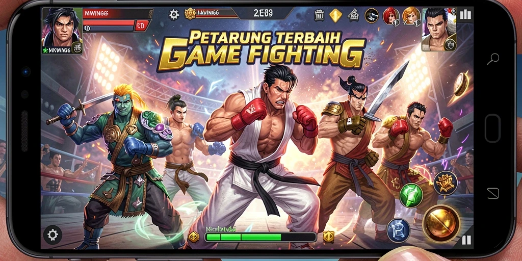 Gameplay seru dengan pertempuran karakter unik di MKWIN666.