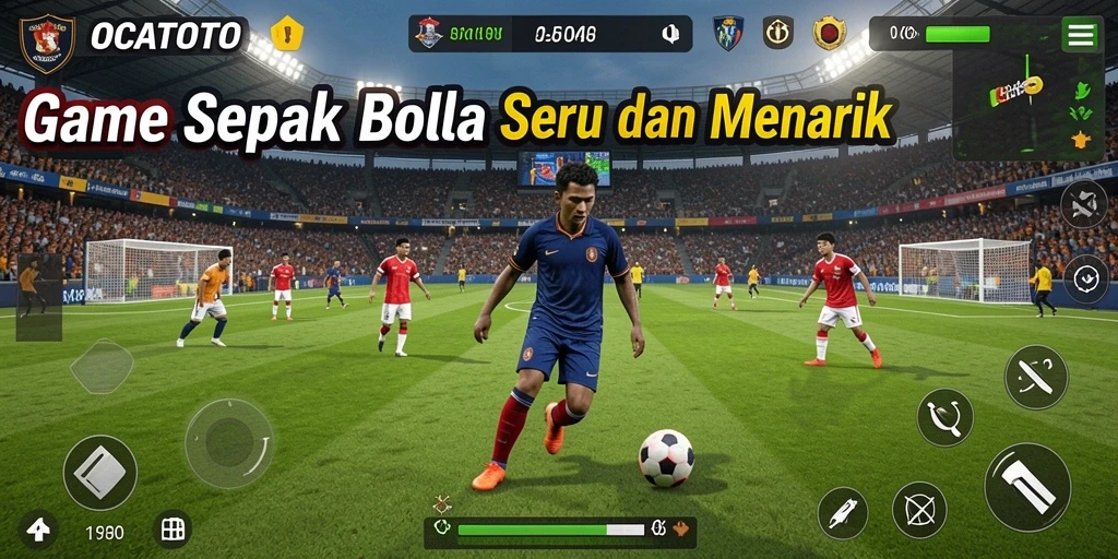 Tampilan gameplay OCATOTO yang seru dan menegangkan di lapangan.