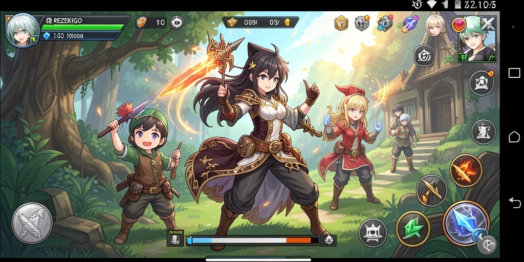 Gameplay seru dan menegangkan dengan karakter anime yang menarik.