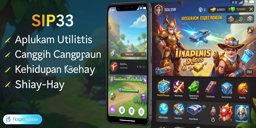 Tampilan antarmuka SIP33 yang sederhana dan fungsional.