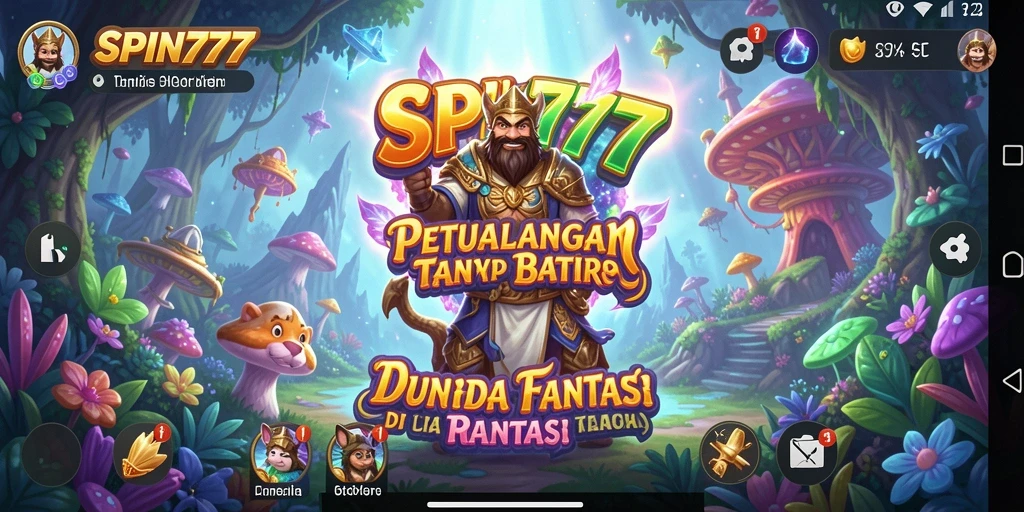 Tampilan gameplay SPIN777 dengan misi petualangan seru.